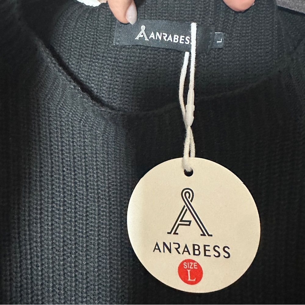 Woman’s Two Piece Long Sleeve Knit Sweater Oversized Wide Leg Joggers Large - Picture 7 of 12